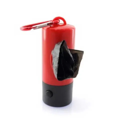 Gift Campaign Portasacchetti per cani bicolore con torcia e 15 bustine Colors Muller> Gadget Per Animali