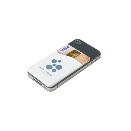 Gift Campaign Portatessere personalizzato con adesivo retro smartphone SiliconCase> Porta Biglietti Da Visita