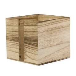 Gift Campaign Portatovaglioli a cubo in naturale con scanalatura su un lato> Altri Utensili Da Cucina