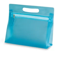 Gift Campaign Portatrucchi in PVC trasparente con chiusura a zip e manico Colors> Pochette Personalizzate|Beauty Case Personalizzati