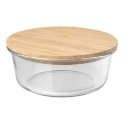 Gift Campaign Portavivande in vetro borosilicato con coperchio in bambù 750ml> Altri Utensili Da Cucina