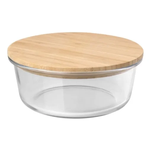 Gift Campaign Portavivande in vetro borosilicato con coperchio in bambù 750ml> Altri Utensili Da Cucina
