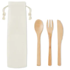 Gift Campaign Posate personalizzate economiche in bambù in sacchetto Bamboo> Altri Utensili Da Cucina
