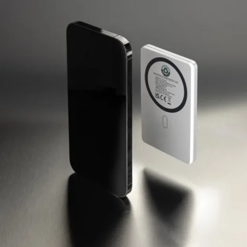 Gift Campaign Power bank con ricarica wireless magnetica con indicatore 5.000 mAh> Power Bank Personalizzati