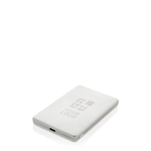 Gift Campaign Power bank con ricarica wireless magnetica con indicatore 5.000 mAh> Power Bank Personalizzati