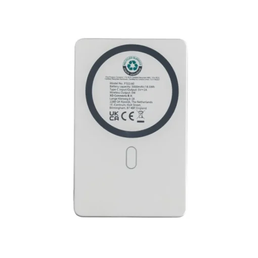 Gift Campaign Power bank con ricarica wireless magnetica con indicatore 5.000 mAh> Power Bank Personalizzati