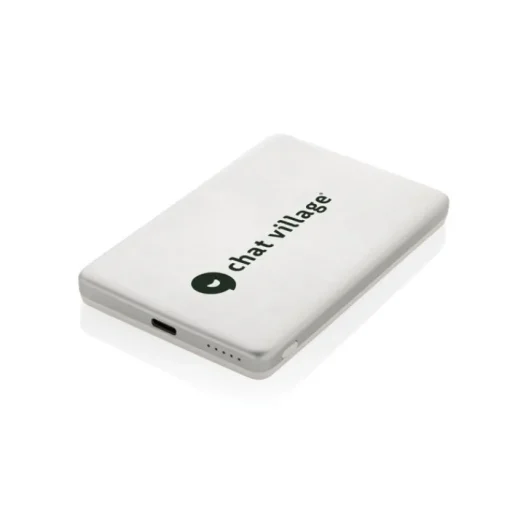 Gift Campaign Power bank con ricarica wireless magnetica con indicatore 5.000 mAh> Power Bank Personalizzati