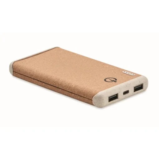 Gift Campaign Power bank da 10.000 mAh in sughero, paglia e ABS EcoDesign> Power Bank Personalizzati