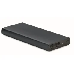 Gift Campaign Power bank da 10.000 mAh indicatore luminoso con logo Duo></noscript> Power Bank Personalizzati