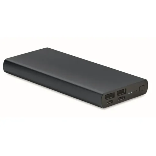 Gift Campaign Power bank da 10.000 mAh indicatore luminoso con logo Duo> Power Bank Personalizzati