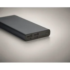 Gift Campaign Power bank da 10.000 mAh indicatore luminoso con logo Duo></noscript> Power Bank Personalizzati