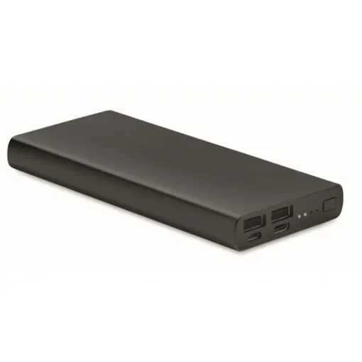 Gift Campaign Power bank da 10.000 mAh indicatore luminoso con logo Duo> Power Bank Personalizzati