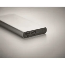 Gift Campaign Power bank da 10.000 mAh indicatore luminoso con logo Duo></noscript> Power Bank Personalizzati