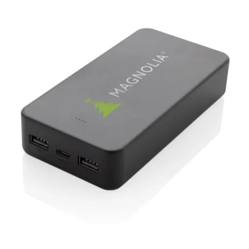 Gift Campaign Power bank ecologica da 20.000 mAh con 3 porte di ricarica> Power Bank Personalizzati