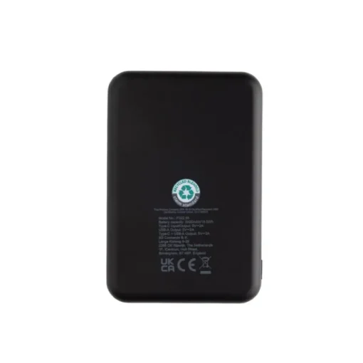 Gift Campaign Power bank in plastica riciclata con due porte da 5.000 mAh> Power Bank Personalizzati