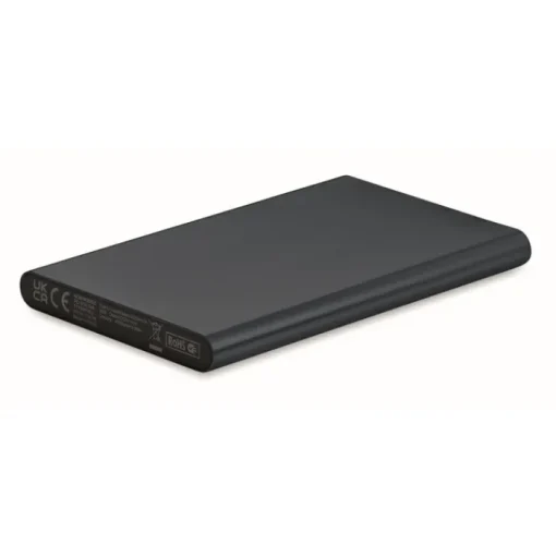 Gift Campaign Power bank personalizzabili da 4.000 mAh in alluminio Alu Black> Power Bank Personalizzati