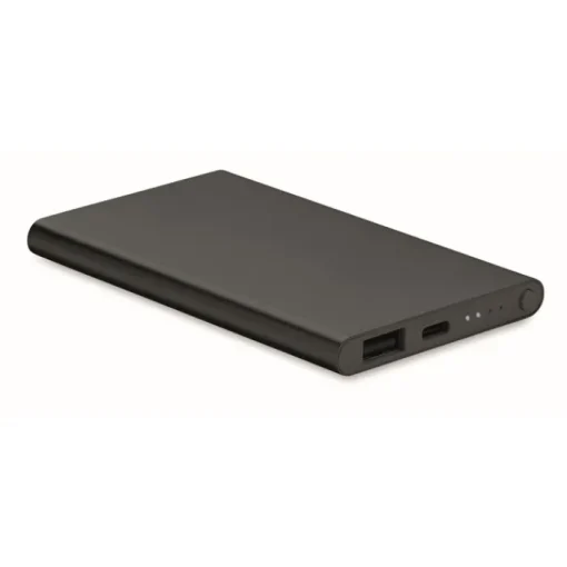 Gift Campaign Power bank personalizzabili da 4.000 mAh in alluminio Alu Black> Power Bank Personalizzati