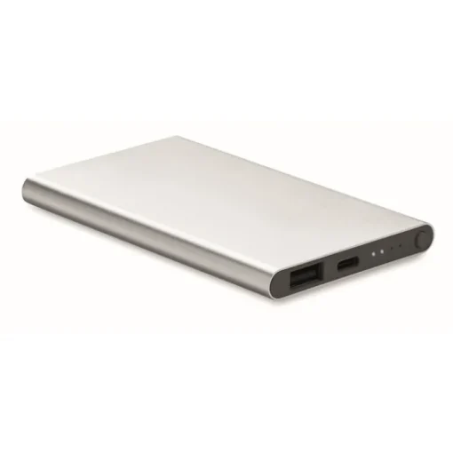 Gift Campaign Power bank personalizzabili da 4.000 mAh in alluminio Alu Black> Power Bank Personalizzati