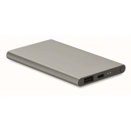 Gift Campaign Power bank personalizzabili da 4.000 mAh in alluminio Alu Black> Power Bank Personalizzati