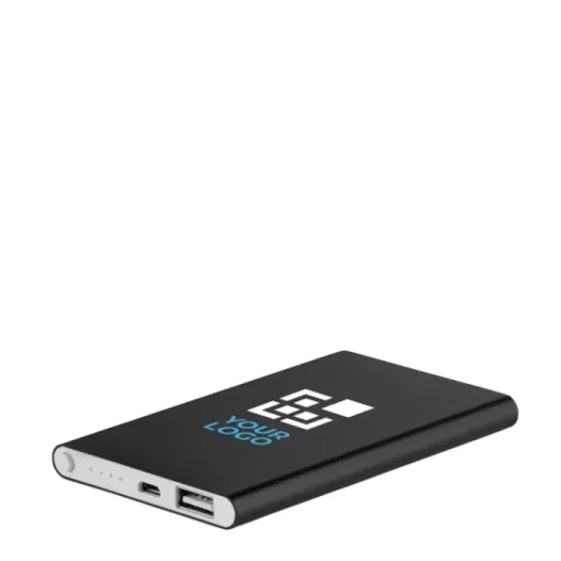 Gift Campaign Power bank personalizzati alluminio da 4.000mAh Powercard Alu> Power Bank Personalizzati