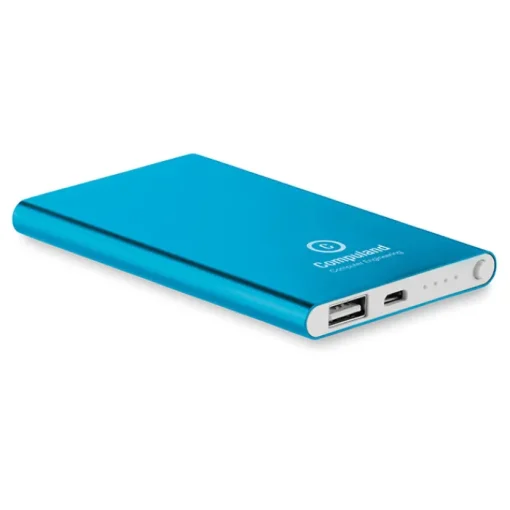 Gift Campaign Power bank personalizzati alluminio da 4.000mAh Powercard Alu> Power Bank Personalizzati