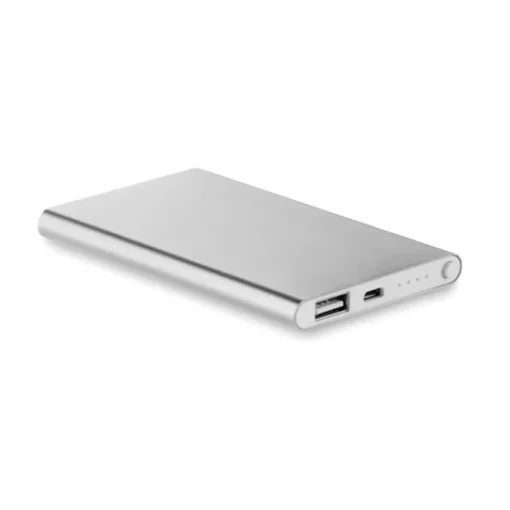 Gift Campaign Power bank personalizzati alluminio da 4.000mAh Powercard Alu> Power Bank Personalizzati