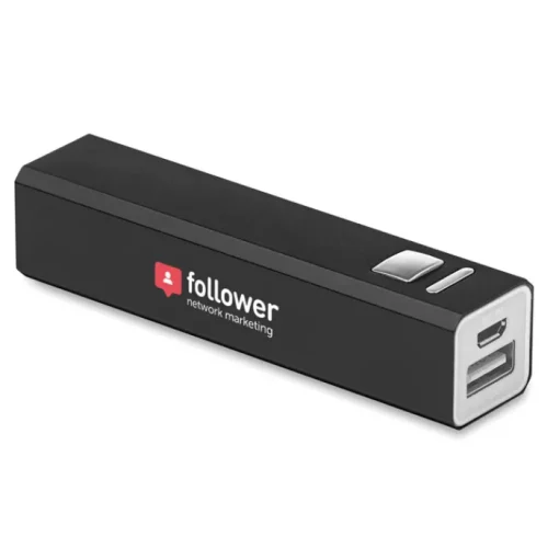 Gift Campaign Power bank promozionali economici in alluminio da 2.200 mAh Alu> Power Bank Personalizzati
