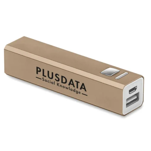 Gift Campaign Power bank promozionali economici in alluminio da 2.200 mAh Alu> Power Bank Personalizzati