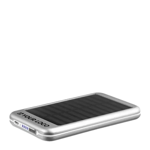 Gift Campaign Power bank solare da 4.000 mAh promozionale Powercard Solarcharge> Power Bank Personalizzati