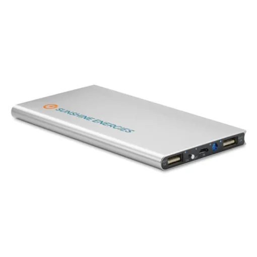 Gift Campaign Power bank solare personalizzato da 8.000 mAh Powercard Solarslim> Power Bank Personalizzati