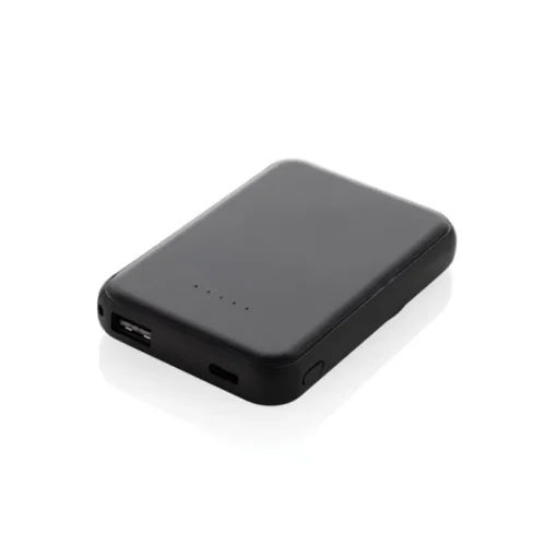 Gift Campaign Power bank wireless magnetica in plastica riciclata 5.000 mAh> Power Bank Personalizzati