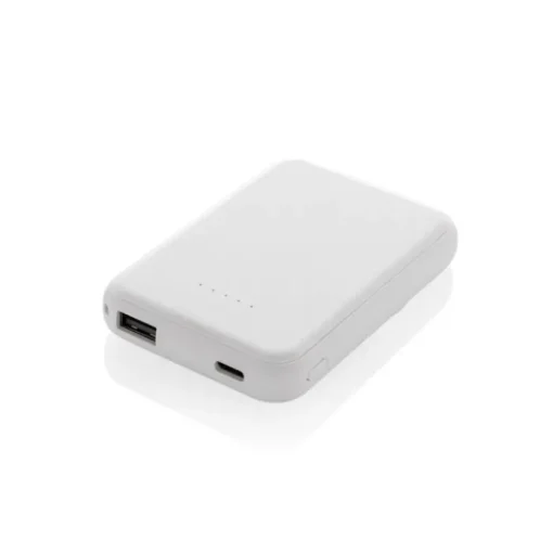Gift Campaign Power bank wireless magnetica in plastica riciclata 5.000 mAh> Power Bank Personalizzati