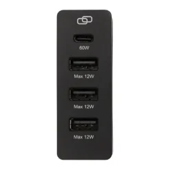 Gift Campaign Power station a carica rapida 3 porte USB-A ed 1 USB-C e cavetti UE/UK></noscript> Gadget Per L'Ufficio