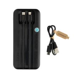 Gift Campaign Powerbank con cavi integrati e display digitale 10.000 mAh></noscript> Power Bank Personalizzati