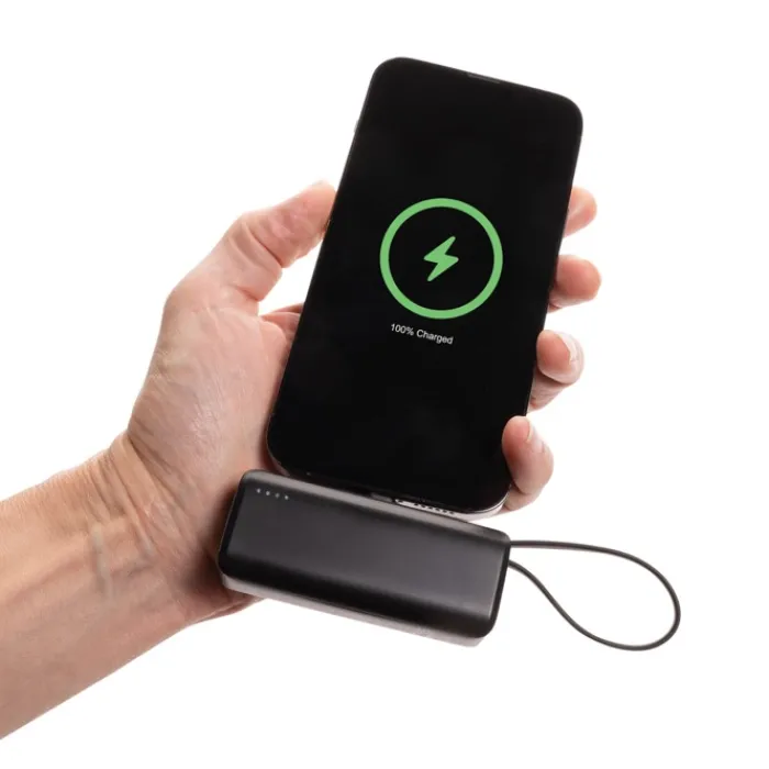 Gift Campaign Powerbank con connettore Lightning e cavetto USB-C da 3.000 mAh> Power Bank Personalizzati