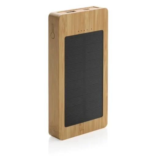 Gift Campaign Powerbank con pannelli solari in bambù FSC® da 10.000 mAh> Power Bank Personalizzati