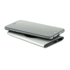 Gift Campaign Powerbank da 5.000 mAh alluminio riciclato con ricarica wireless 15W> Power Bank Personalizzati