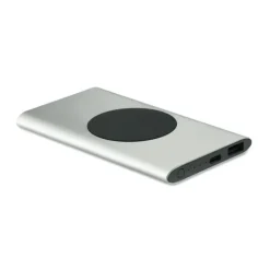 Gift Campaign Powerbank da 5.000 mAh alluminio riciclato con ricarica wireless 15W> Power Bank Personalizzati