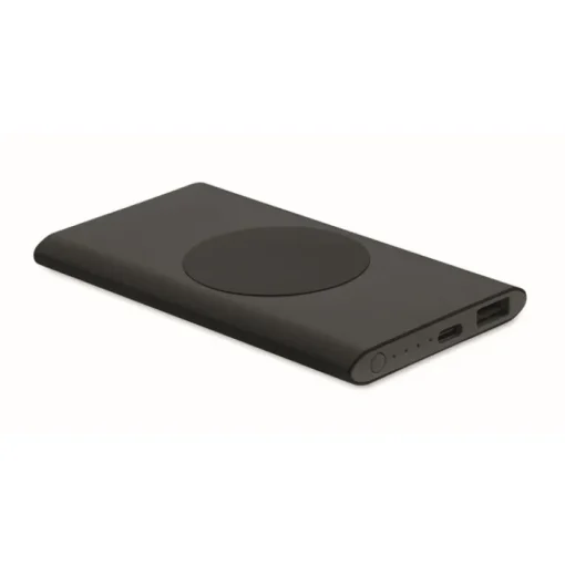 Gift Campaign Powerbank da 5.000 mAh alluminio riciclato con ricarica wireless 15W> Power Bank Personalizzati