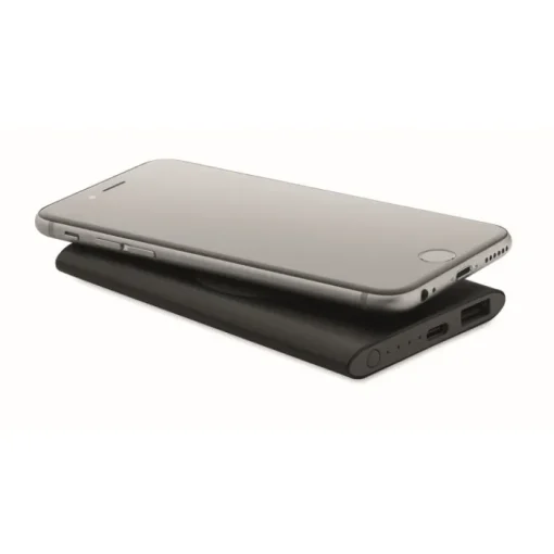 Gift Campaign Powerbank da 5.000 mAh alluminio riciclato con ricarica wireless 15W> Power Bank Personalizzati