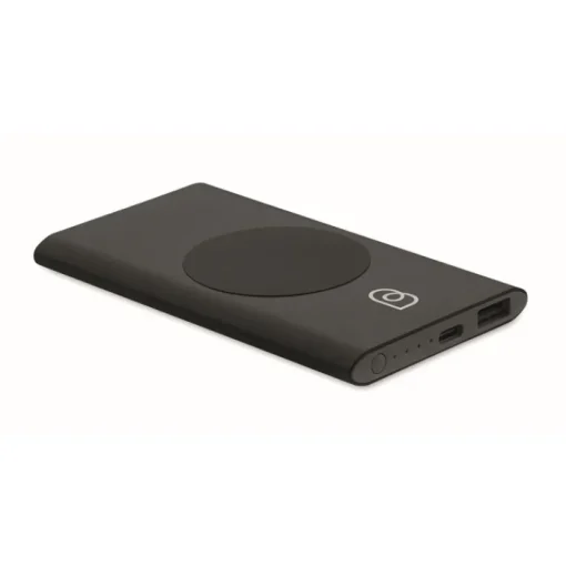 Gift Campaign Powerbank da 5.000 mAh alluminio riciclato con ricarica wireless 15W> Power Bank Personalizzati