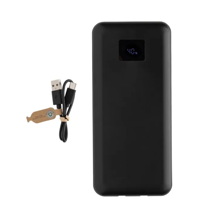 Gift Campaign Powerbank da 20.000 mAh e 65W con cavetti tipo C e iOS integrati> Power Bank Personalizzati
