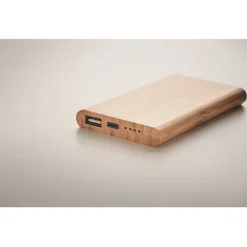 Gift Campaign Powerbank da 4.000 mAh in bambù Powercard Bamboo Plus></noscript> Power Bank Personalizzati