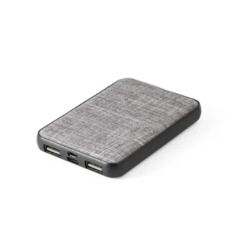 Gift Campaign Powerbank ecologica ed elegante da 5.000mAh personalizzata Fabric RPET> Power Bank Personalizzati