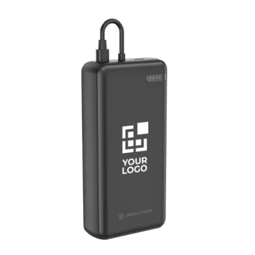 Gift Campaign Powerbank ecologico per due dispositivi con indicatore di carica 20W> Power Bank Personalizzati