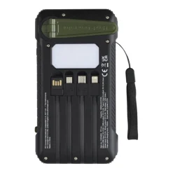 Gift Campaign Powerbank in plastica riciclata con dinamo a manovella da 10.000 mAh> Power Bank Personalizzati|Gadget Per L'Ufficio