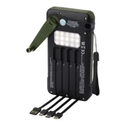 Gift Campaign Powerbank in plastica riciclata con dinamo a manovella da 10.000 mAh></noscript> Power Bank Personalizzati|Gadget Per L'Ufficio