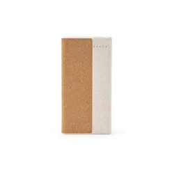 Gift Campaign Powerbank in sughero e paglia di grano con porta USB - C 10.000 mAh></noscript> Power Bank Personalizzati