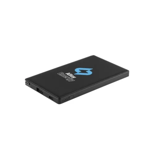 Gift Campaign Powerbank leggero in ABS riciclato da 4.000mAh con parta USB A e C> Caricabatterie