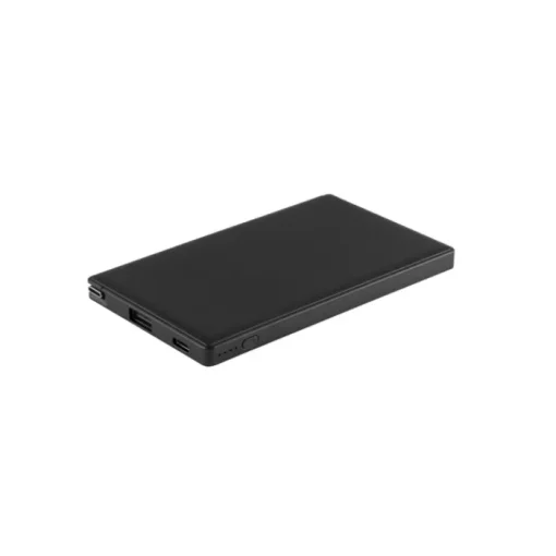 Gift Campaign Powerbank leggero in ABS riciclato da 4.000mAh con parta USB A e C> Caricabatterie